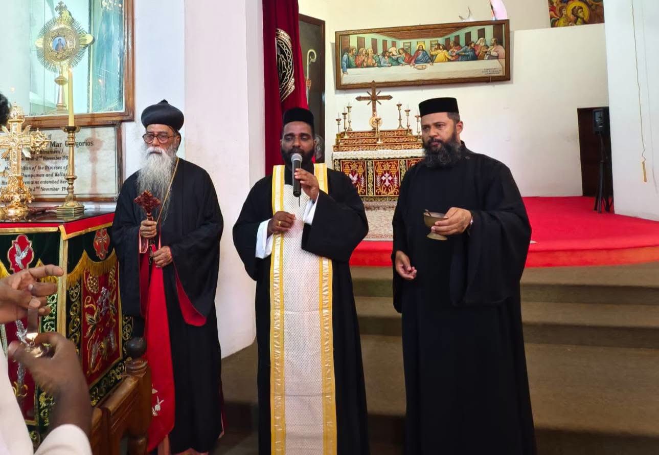 Relics of St. Gregorios of Parumala enshrined