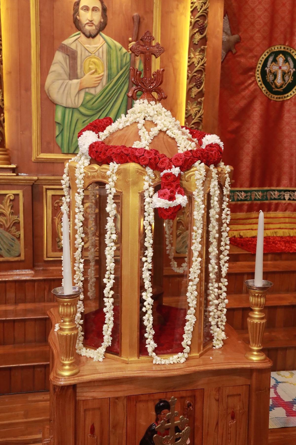 Relics of St. Gregorios of Parumala enshrined