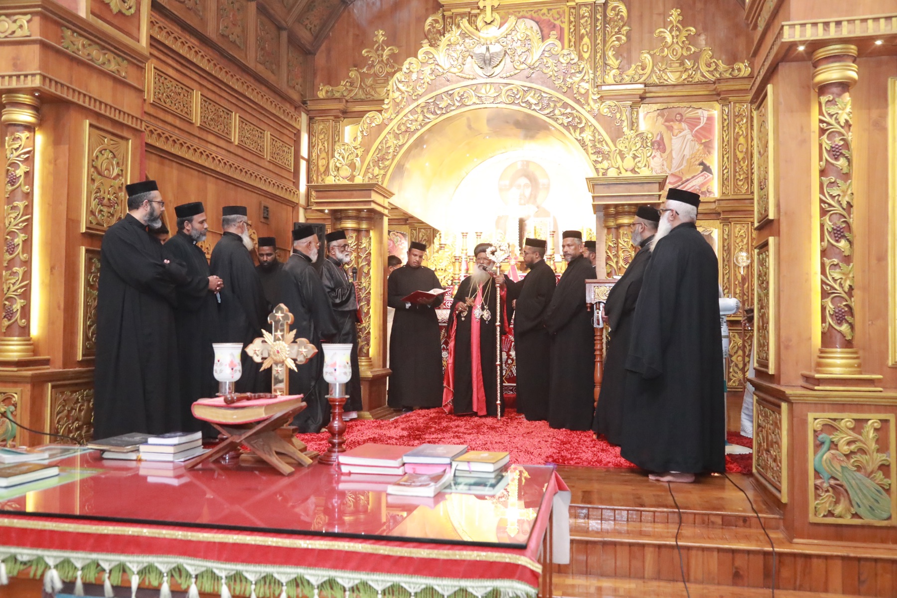 Relics of St. Gregorios of Parumala enshrined