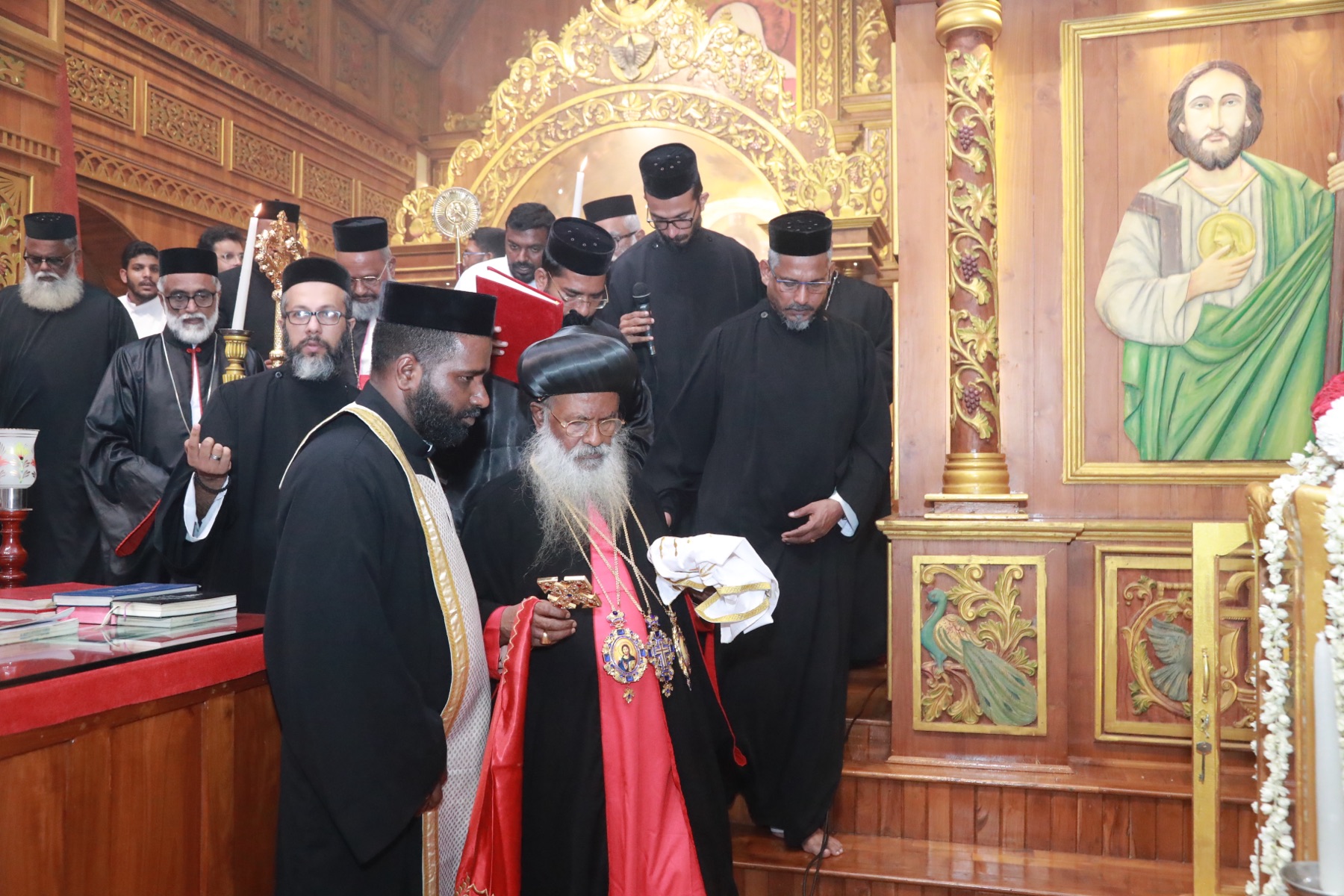 Relics of St. Gregorios of Parumala enshrined